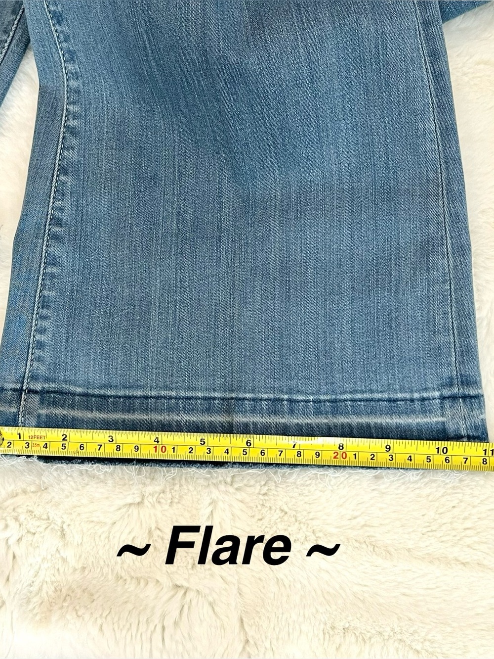 NWT 7 For All Mankind Dojo Tailorless Flare Jeans Color Marrakech Wash Size 28 - Picture 16 of 16